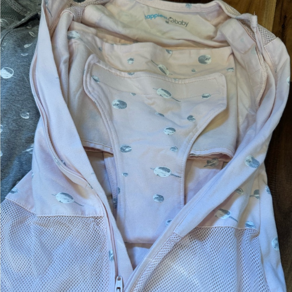 Happiest baby sleepsacks Set - Cream, Gray, and Pink - Picture 7 of 7